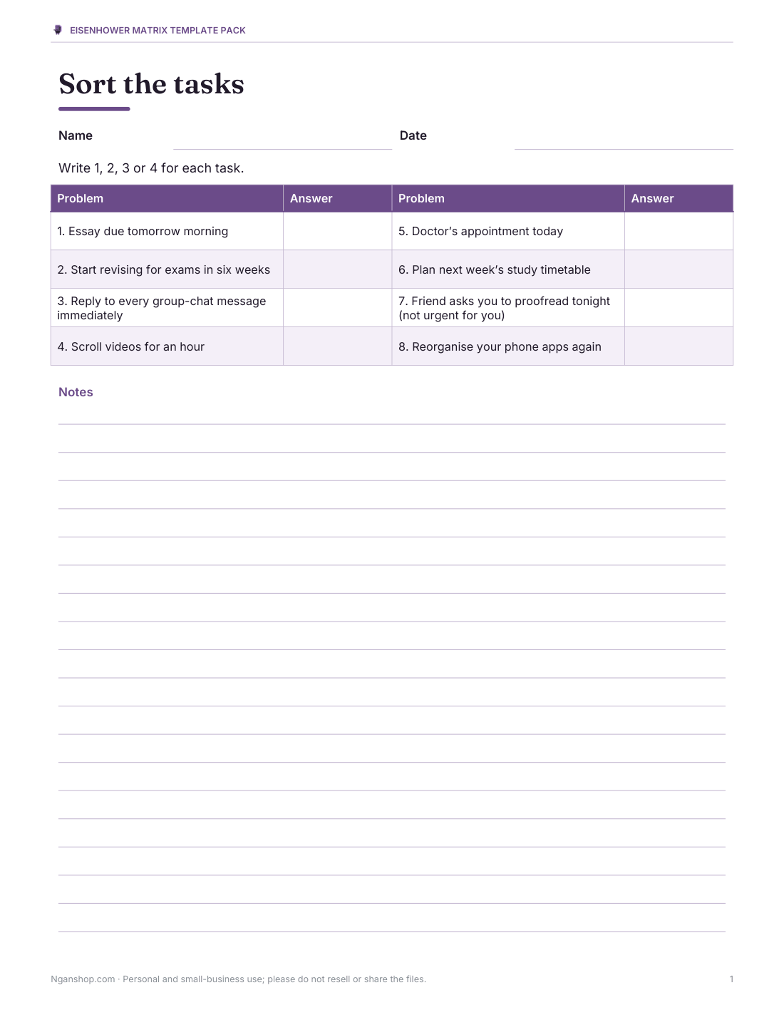 Preview of the first page of Student practice